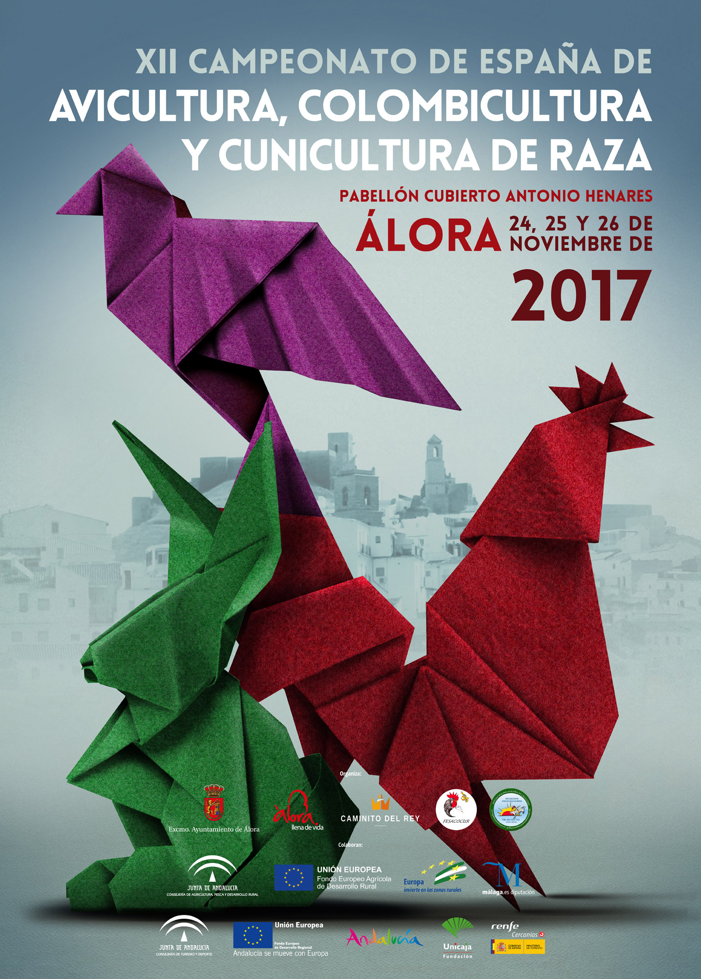 lora acoge a partir de este viernes el XII Campeonato nacional  de Avicultura, Colombicultura y Cunicultura