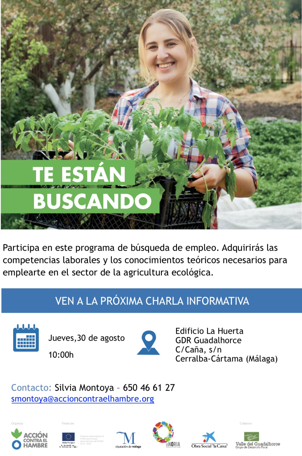 Charla informativa de Escuela de Empleo Vives Aprende Accin contra el Hambre