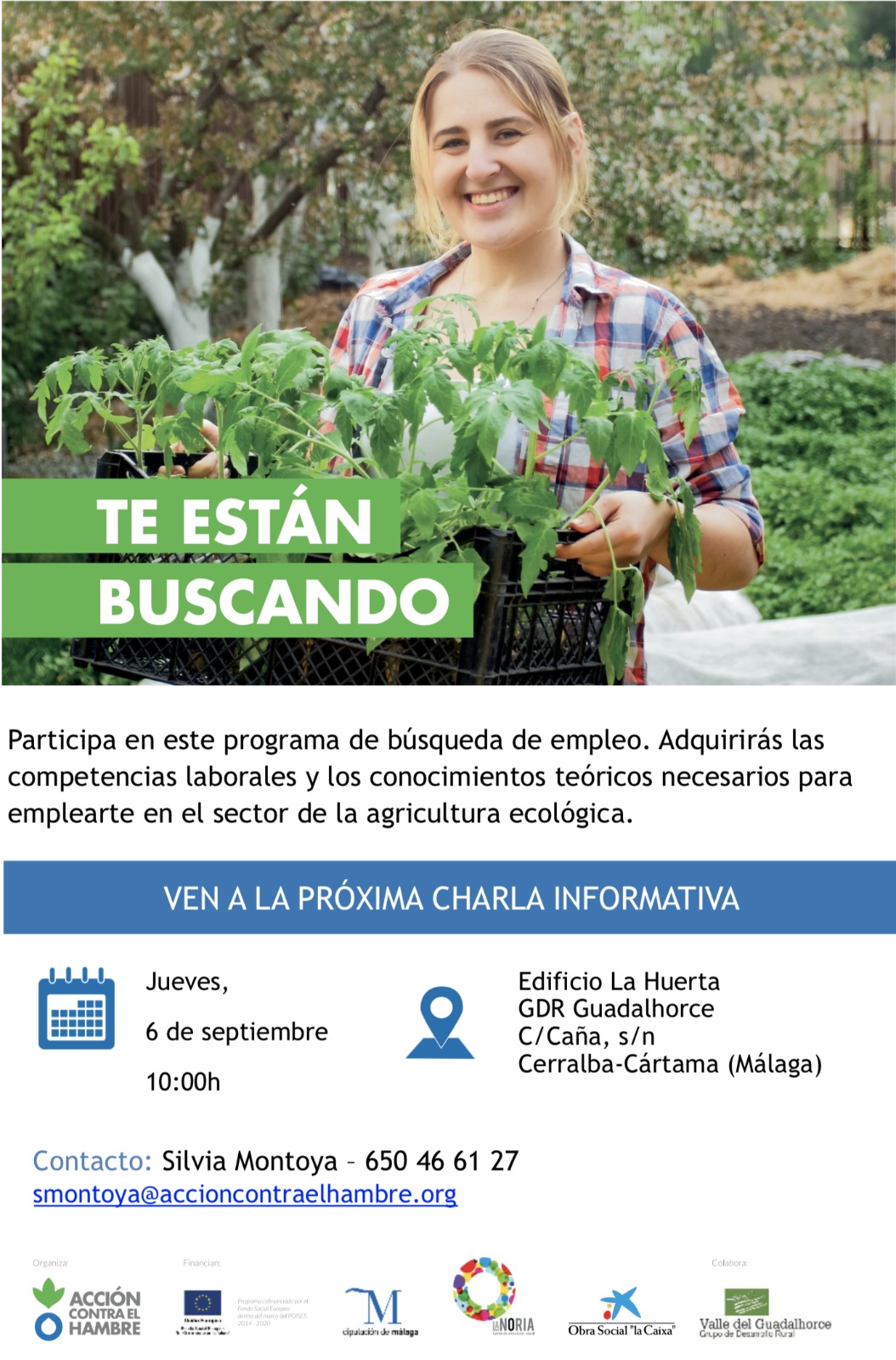 Cuarta charla informativa sobre el programa Escuela de empleo Vives Aprende de Accin contra el Hambre